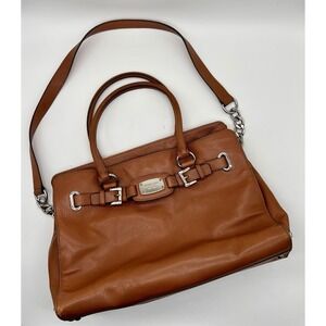 Michael Kors HAMILTON Large Chain East West Pebbled Leather Tote/Shoulder Bag